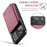CASEME For iPhone 18 Pro / 17 Pro Case with RFID Blocking 5 Card Slots  C22 Leather Back Cover - Red - 6