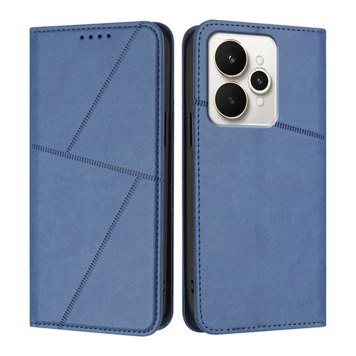 For Realme 15 Pro 5G / Realme 15 5G Wallet Case Magnetic Closure Leather Flip Phone Cover with Stand - Royal Blue - 1