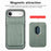 For iPhone 17 Air Case Magnetic Detachable Card Holder Phone Back Cover - Green - 2