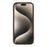 For iPhone 15 Pro Max Phone Case Heart Pattern TPU Shockproof Protective Cover - Brown - 2