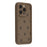 For iPhone 14 Pro Phone Case Heart Pattern TPU Shockproof Protective Cover - Brown - 1