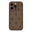 For iPhone 13 Pro Phone Case Heart Pattern TPU Shockproof Protective Cover - Brown - 3