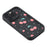 For iPhone 12 Pro Max Case Aesthetic Pattern Print TPU Shockproof Phone Cover - Cherry / Black - 4