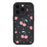 For iPhone 14 Pro Max Case Aesthetic Pattern Print TPU Shockproof Phone Cover - Cherry / Black - 3