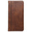 For T-Mobile REVVL 8 Case Hidden Magnetic Closure Calf Texture Leather Phone Cover - Brown - 5