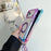 For iPhone 17 Pro Max Magnetic Case Ring Kickstand TPU + PC Phone Cover with Lanyard - Gradient Blue  /  Pink - 3