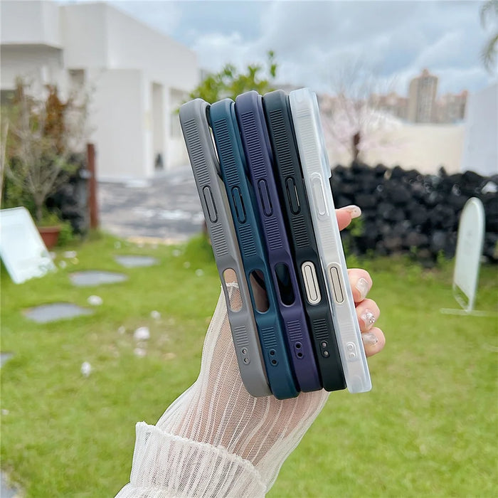 For iPhone 17 Case Compatible with MagSafe Skin Touch TPU Acrylic Phone Back Cover - Grey - 4