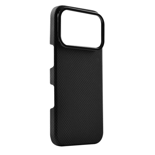 COTECI For iPhone 17 Pro Max Magnetic Case with Lens Kickstand Aramid Fiber Slim PC Back Cover Compatible with MagSafe - Black - 1