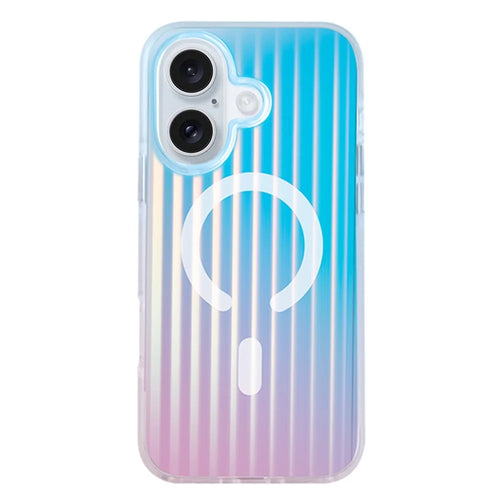 COTECI For iPhone 17 Case Compatible with MagSafe Gradient Color TPE + TPU Phone Back Cover - Dazzling Blue - 1