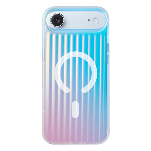 COTECI For iPhone Air Case Compatible with MagSafe Gradient Color TPE + TPU Phone Back Cover - Dazzling Blue - 1