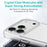COTECi For iPhone 17 Pro Max Clear Phone Case AI Camera Cutout Shockproof TPU PC Back Cover - 4
