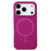 For iPhone 17 Pro Case Compatible with MagSafe Liquid Silicone Anti-Drop Phone Cover - Dark Rose - 1