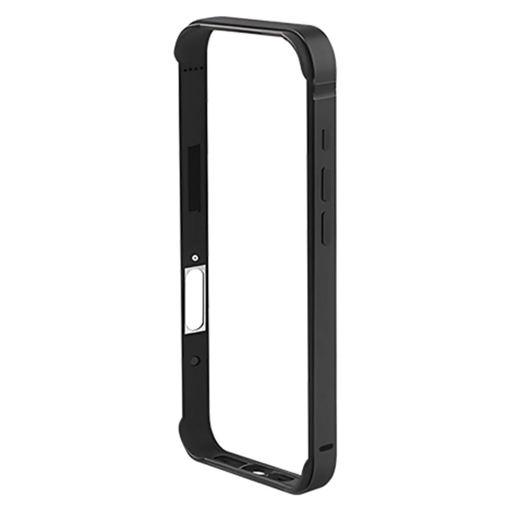 COTECI For iPhone Air Case Aluminum Alloy Silicone Bumper Shockproof Heat Dissipation Phone Frame - Black - 1