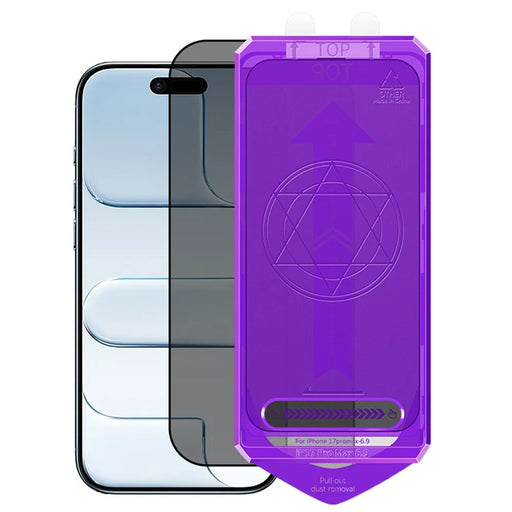 COTECI For iPhone Air Screen Protector Anti Spy Tempered Glass Film with PC Dust Removal Tool - 1