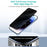 COTECI For iPhone 17 Pro Screen Protector Anti Spy Tempered Glass Film with PC Dust Removal Tool - 4