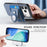 For iPhone 17 Pro Detachable Case Compatible with MagSafe with AirTag Holder Card Holder Kickstand - Blue - 4