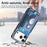 For iPhone 17 Pro Detachable Case Compatible with MagSafe with AirTag Holder Card Holder Kickstand - Blue - 5
