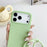 For iPhone 18 Pro / 17 Pro Case Liquid Silicone Protective Phone Cover with Crossbody Lanyard - Light Green - 3