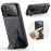 FIERRE SHANN For iPhone 17 Pro Case Kickstand Leather Slim Back Cover - Black - 1
