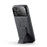 FIERRE SHANN For iPhone 17 Pro Case Kickstand Leather Slim Back Cover - Black - 2