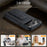 FIERRE SHANN For iPhone 17 Pro Case Kickstand Leather Slim Back Cover - Black - 4