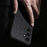 For Samsung Galaxy S25 FE Case Wood Texture PU Leather Coated PC TPU Phone Cover - Black - 3