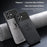 For iPhone 17 Case Deer Pattern Cloth Texture PU + PC + TPU Phone Cover - Black - 7