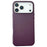 For iPhone 17 Pro Case Compatible with MagSafe PU Leather Liquid Silicone Phone Back Cover - Dark Purple - 1