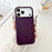 For iPhone 17 Pro Case Compatible with MagSafe PU Leather Liquid Silicone Phone Back Cover - Dark Purple - 2