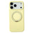 For iPhone 17 Pro Max Case Compatible with MagSafe Rotating Kickstand Silicone PC Phone Back Cover - Yellow - 1