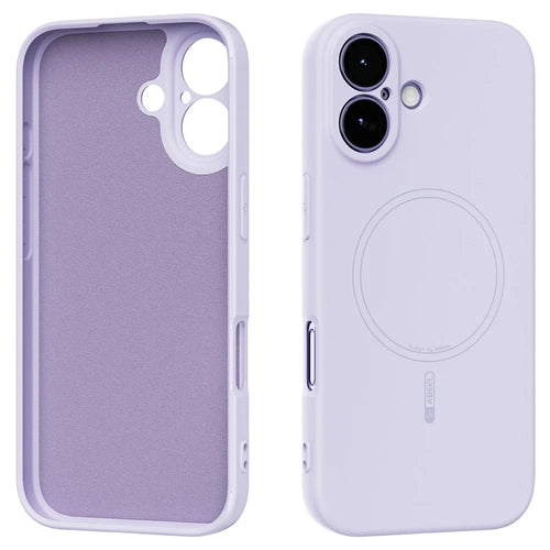 ABEEL For iPhone 17 Case Compatible with MagSafe Skin Touch Liquid Silicone Phone Back Cover - Purple - 1