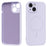 ABEEL For iPhone 13 Case Compatible with MagSafe Skin Touch Liquid Silicone Phone Back Cover - Purple - 1