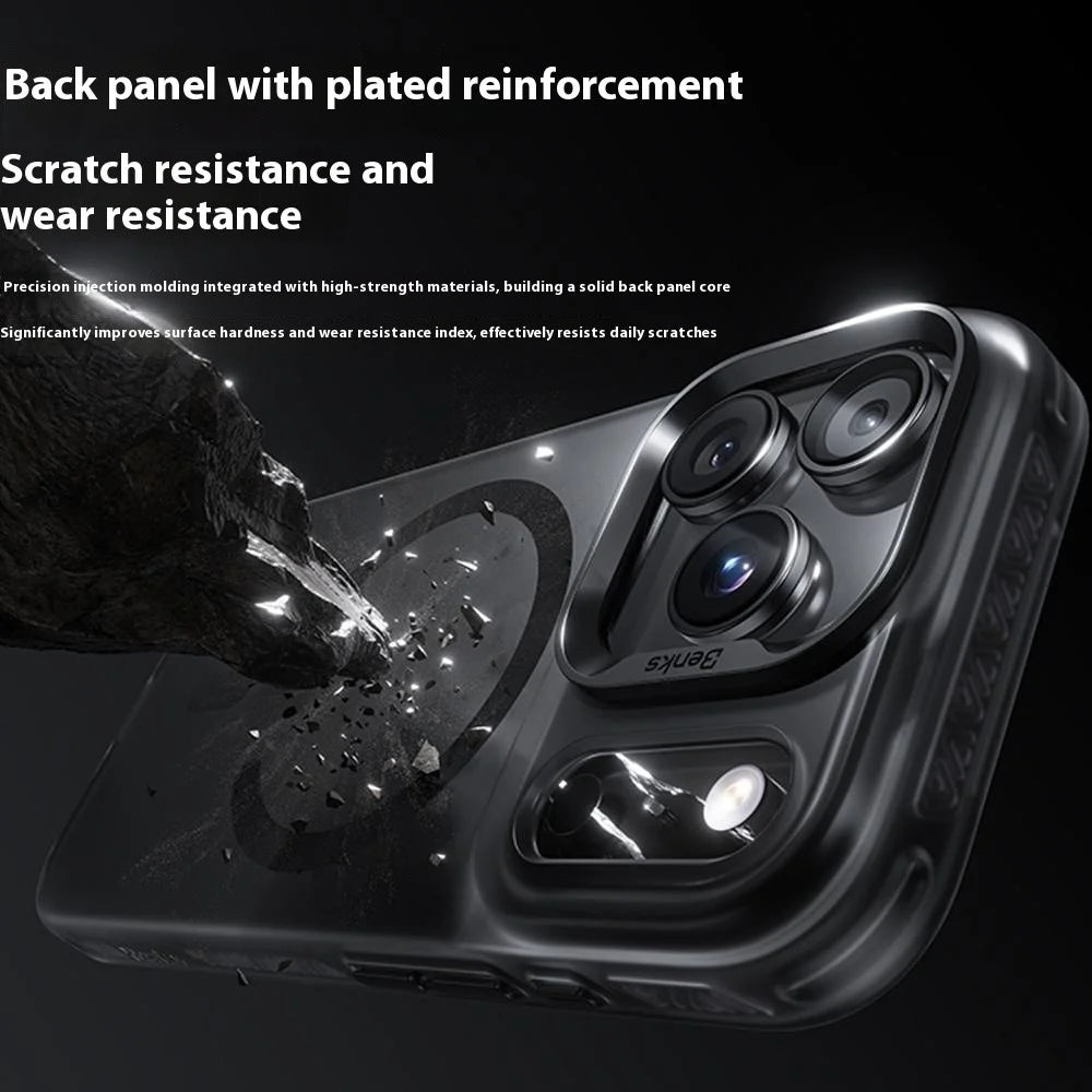 BENKS For iPhone 17 Pro Case PC + TPU Matte Magnetic Phone Cover Compatible with MagSafe - 4