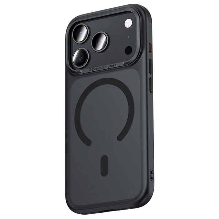 BENKS For iPhone 17 Pro Magnetic Case Skin Feel TPU + PC Phone Cover Compatible with MagSafe - Black - 2