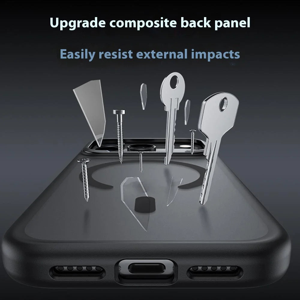 BENKS For iPhone 17 Pro Max Magnetic Case Skin Feel TPU + PC Phone Cover Compatible with MagSafe - Black - 6