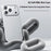BENKS Q2 For iPhone 17 Pro Mircrofiber Leather + PC + Silicone Phone Case Compatible with MagSafe - White - 2