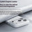 BENKS Q2 For iPhone 17 Pro Mircrofiber Leather + PC + Silicone Phone Case Compatible with MagSafe - White - 3
