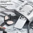 BENKS Q2 For iPhone 17 Pro Mircrofiber Leather + PC + Silicone Phone Case Compatible with MagSafe - White - 4