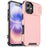 For iPhone 17 Case PC + TPU Shell with Slide Camera Phone Cover - Pink - 1