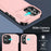 For iPhone 17 Case PC + TPU Shell with Slide Camera Phone Cover - Pink - 3