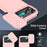 For iPhone 18 Pro Max / 17 Pro Max Case PC + TPU Shell with Slide Camera Phone Cover - Pink - 3