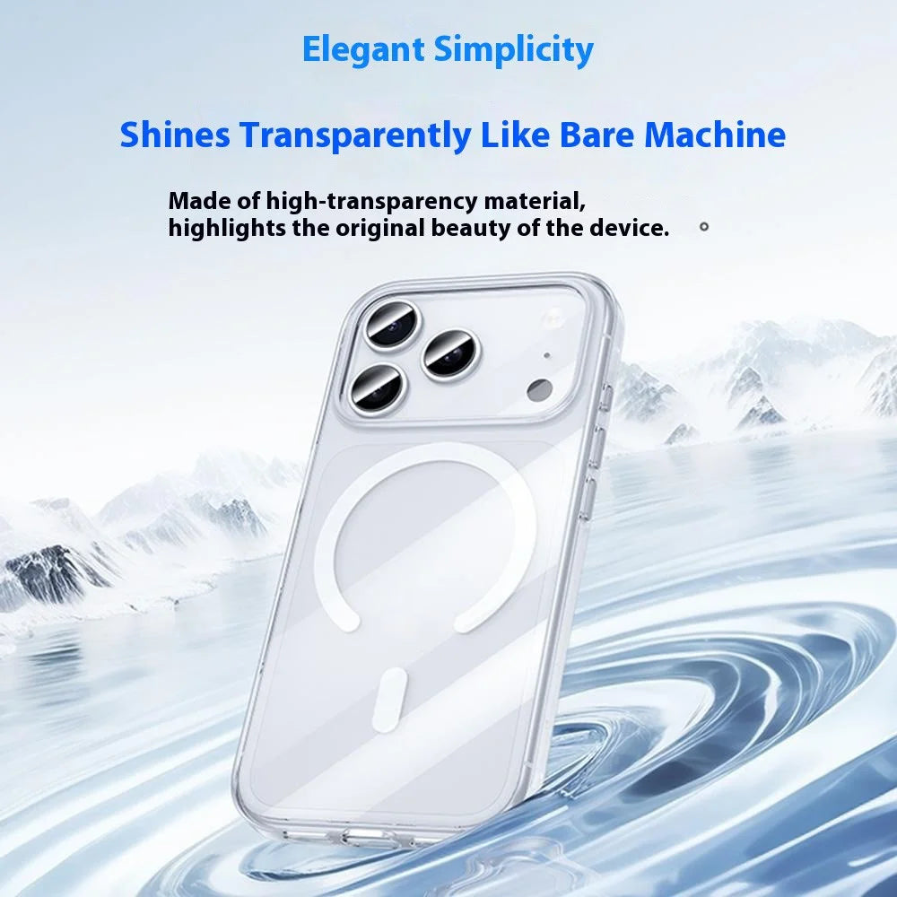 BENKS For iPhone 17 Pro Max Magnetic Case TPU PC Clear Phone Cover Compatible with MagSafe - 3