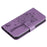 For Samsung Galaxy S23 Phone Case with Stand Cat Tree Pattern Leather Wallet Mobile Cover - Light Purple - 5