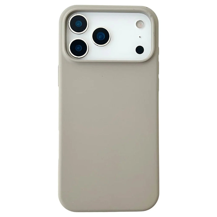 For iPhone 17 Pro Case Compatible with MagSafe Liquid Silicone Phone Back Cover - Light Grey - 1