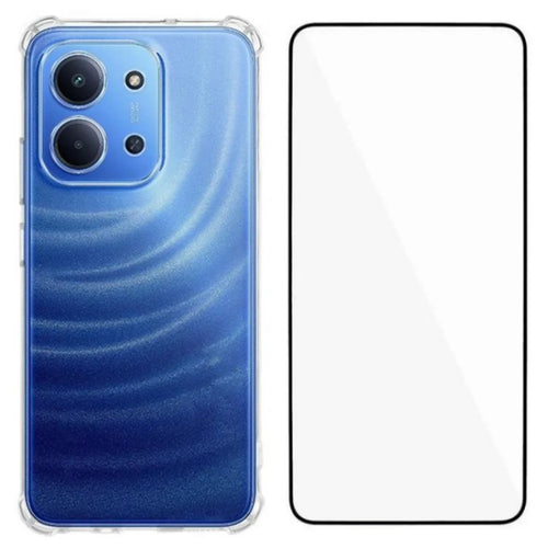 WANLONFENG For Xiaomi Redmi 15C 4G (EU) (173mm) / Xiaomi Redmi 15C 5G (EU) (173mm) TPU Case  WL3 Series 1.5mm Phone Cover with Tempered Glass Film - Transparent - 1
