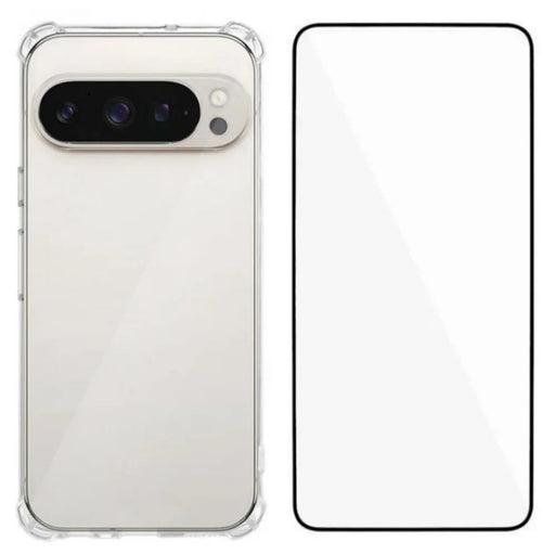 WANLONFENG For Google Pixel 10 Pro XL TPU Case  WL3 Series 1.5mm Phone Cover with Tempered Glass Film - Transparent - 1