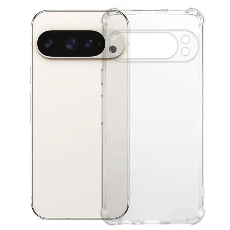 WANLONFENG For Google Pixel 10 Pro XL TPU Case  WL3 Series 1.5mm Phone Cover with Tempered Glass Film - Transparent - 2