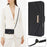 For iPhone 18 Pro Max / 17 Pro Max Stand Case Cross Texture PU Leather Wallet Phone Cover with Shoulder Strap  /  Makeup Mirror - Black - 6