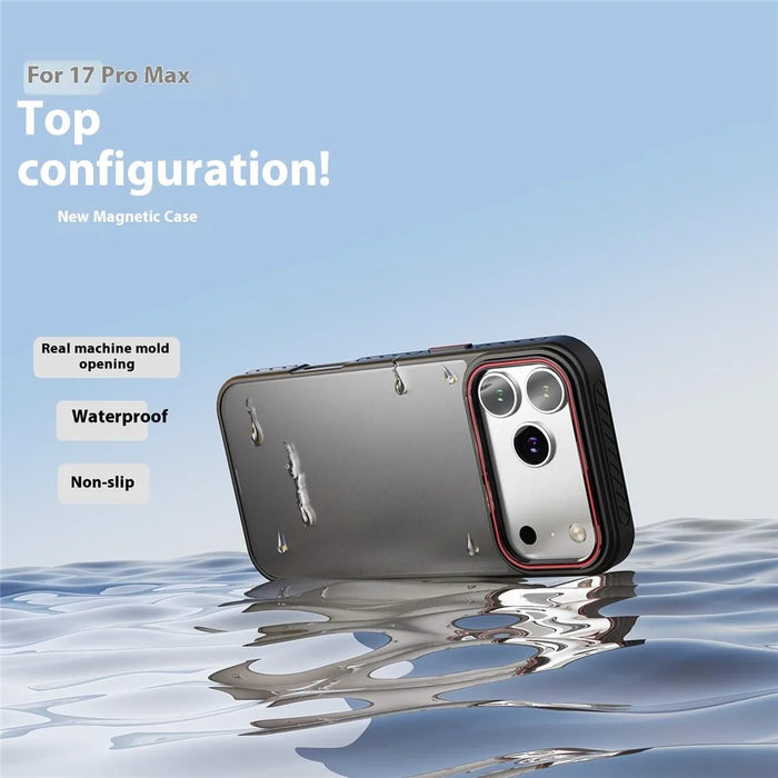 For iPhone 17 Pro Max Case PC + TPU Anti-Slip Matte Phone Cover - Purple - 3
