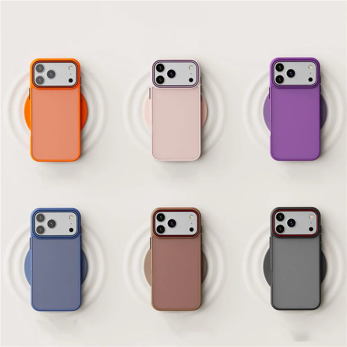 For iPhone 17 Pro Case PC + TPU Anti-Slip Matte Phone Cover - Black - 6